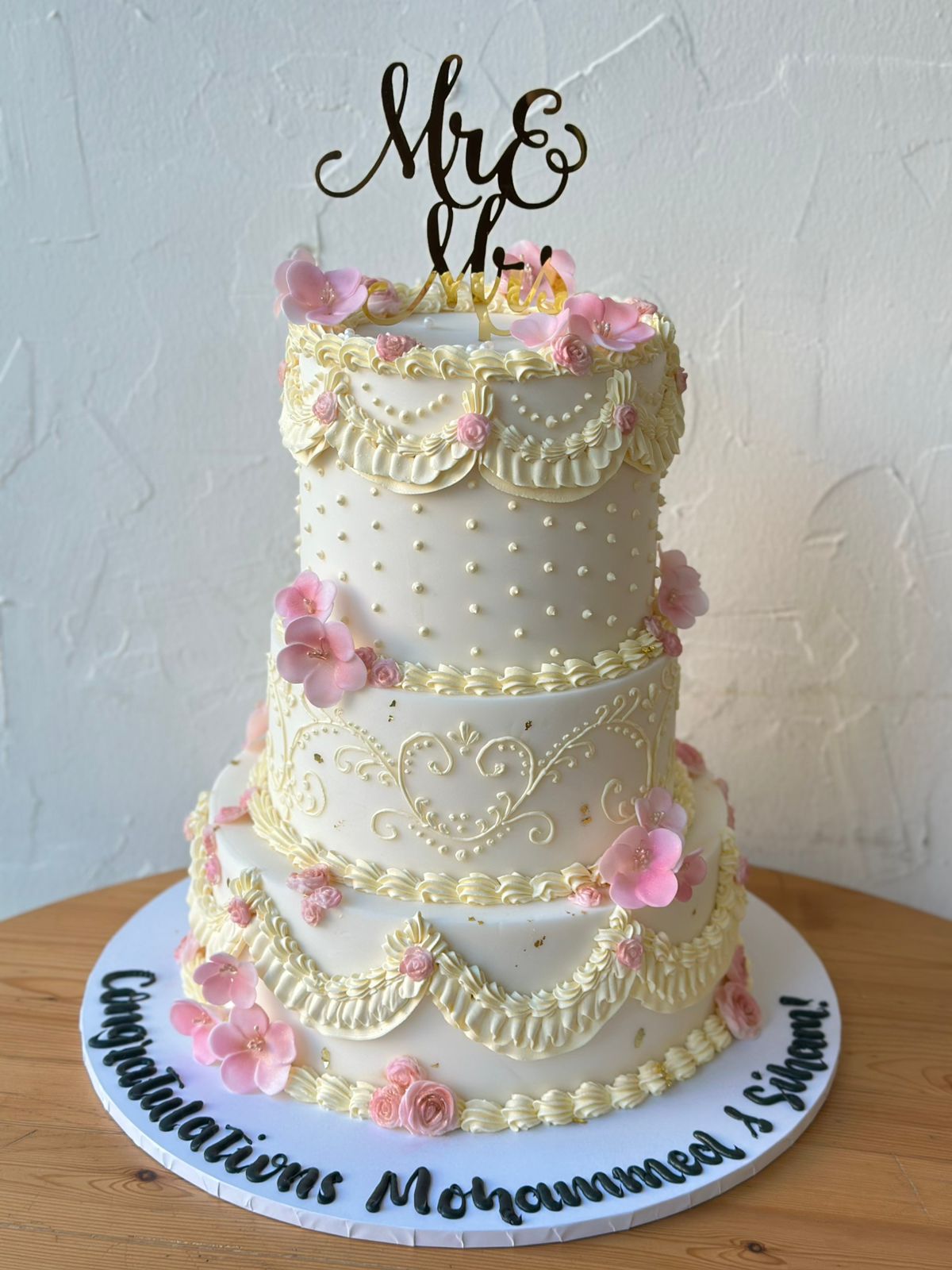 Wedding Cake-3tier Buttercream